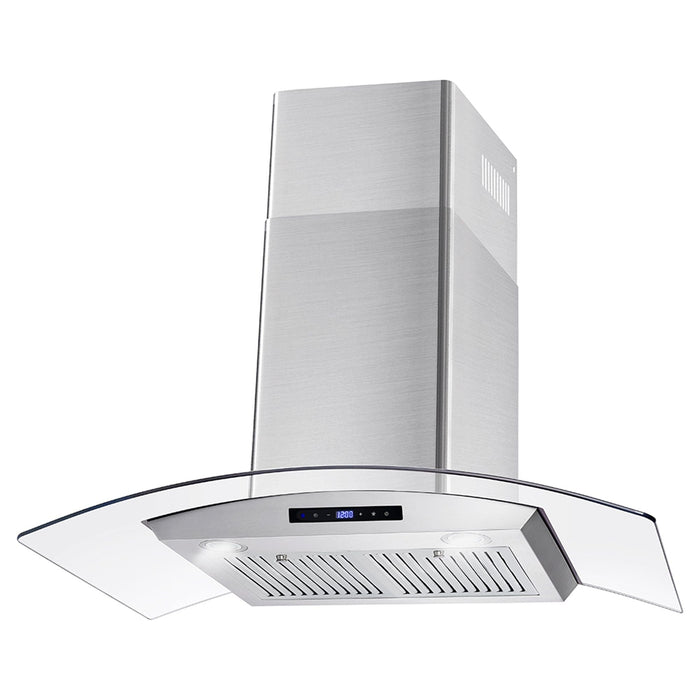 Cosmo Range Hood Cosmo 36" Ducted Wall Mount Range Hood in Stainless Steel with Touch Controls, LED Lighting and Permanent Filters  COS-668AS900