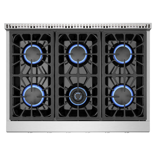 Empava Gas Cooktops Empava Pro-style 36 In. Slide-in Gas Cooktops 36GC31