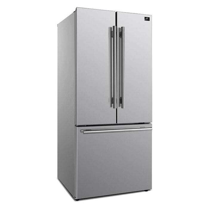 Forno Refrigerators Forno 30-Inch French Door Refrigerator with 17.5 Cu. Ft. with Ice Maker in Stainless Steel (FFFFD1974-31SB)
