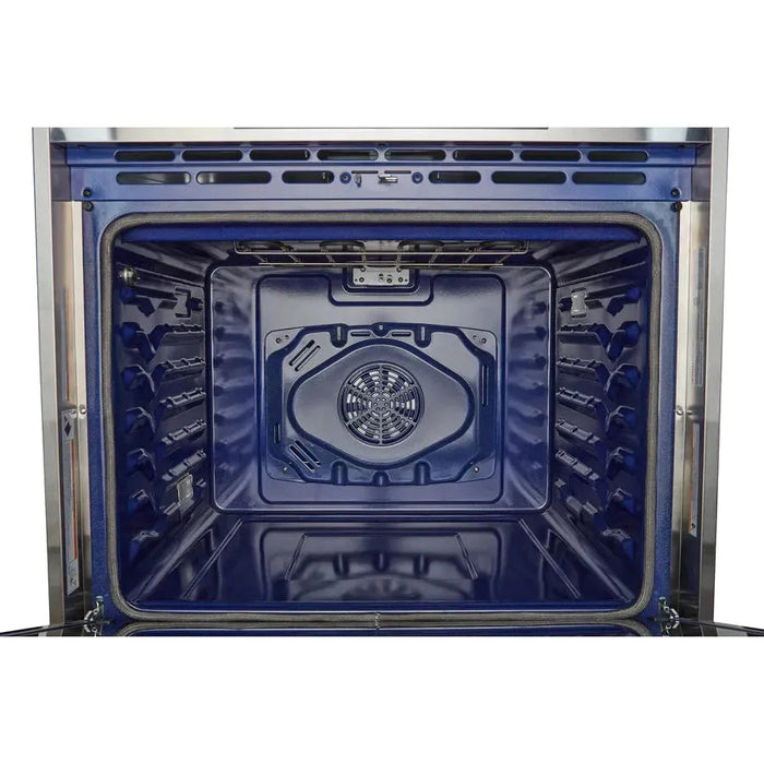Robam Ranges Robam 30-Inch 5 Cu. Ft. Oven Dual Fuel Gas Range with 5 Sealed Brass Burners in Stainless Steel (Robam-G517K)