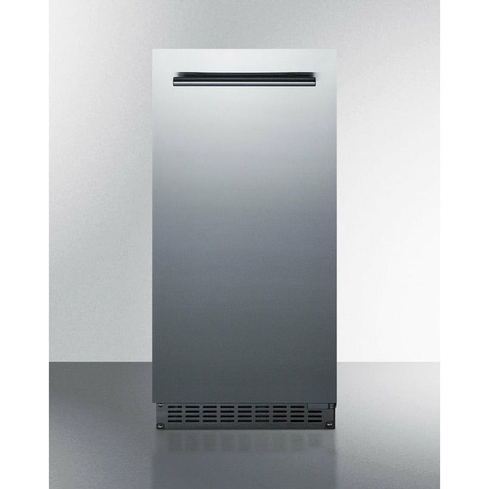 Summit Ice Makers Summit 15" Outdoor Icemaker with 62 lbs. Daily Production, Clear Ice and Frost-Free Operation in Panel Ready - BIM68OSGDR