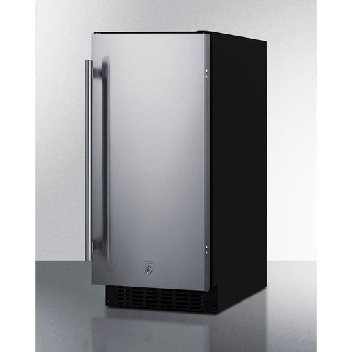 Summit Refrigerators Summit 15" Wide Built-In All-Refrigerator with 1.72 cu. ft. Capacity, 3 Chrome Shelves, Right Hinge with Reversible Doors, with Door Lock, Frost Free Defrost ADA Compliant - ASDS1523