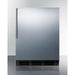 Summit Refrigerators Summit 24" Wide 5.1 Cu. Ft. Compact Refrigerator with Adjustable Shelves - CT663BKSSH