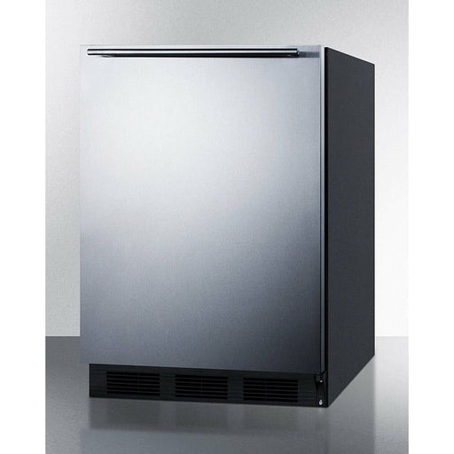 Summit Refrigerators Horizontal Handle Summit 24" Wide 5.1 Cu. Ft. Compact Refrigerator with Adjustable Shelves - CT663BKSSH