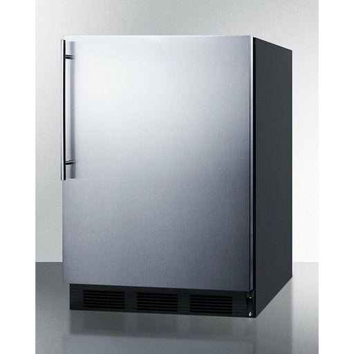 Summit Refrigerators Vertical Handle Summit 24" Wide 5.1 Cu. Ft. Compact Refrigerator with Adjustable Shelves - CT663BKSSH