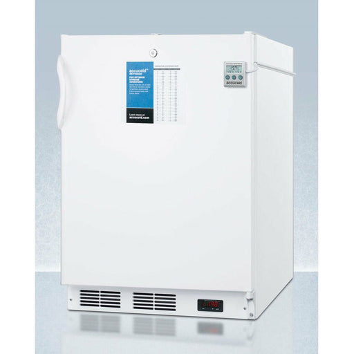 Summit Freezers Summit 24" Wide All-Freezer, ADA Compliant with 3.2 cu. ft. Capacity, Right Hinge, Manual Defrost, ADA Compliant, Factory Installed Lock, CFC Free - VT65ML7PLUS2ADA