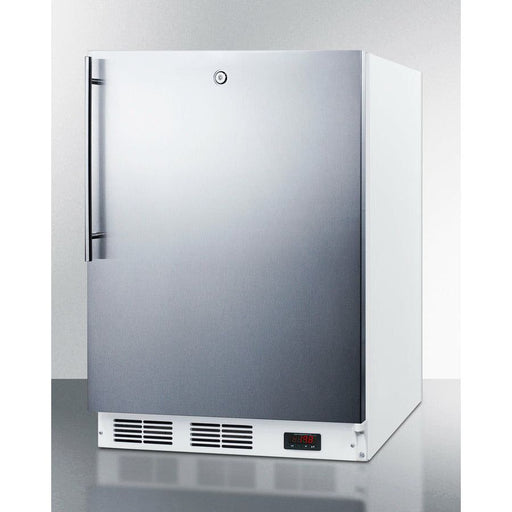 Summit Freezers Summit 24" Wide All-Freezer, ADA Compliant with 3.5 cu. ft. Capacity, Right Hinge, Manual Defrost, ADA Compliant, Approved for Medical Use - VT65MLSS