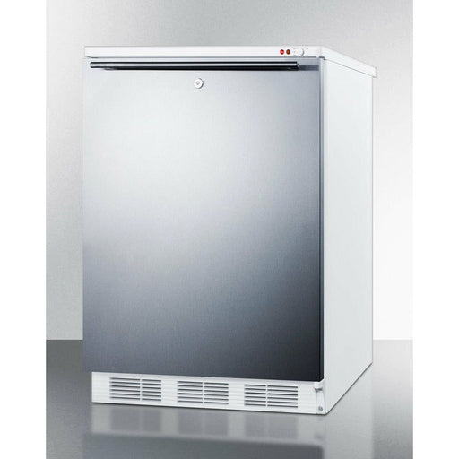 Summit Freezers Summit 24" Wide All-Freezer with 3.5 cu. ft. Capacity, Right Hinge, Manual Defrost, Approved for Medical Use, Adjustable Thermostat - VT65ML7SS