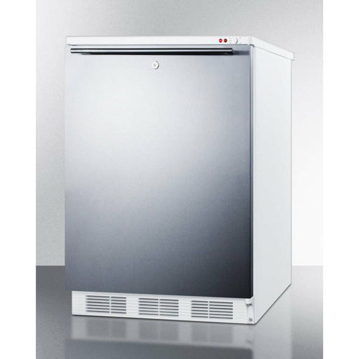 Summit Freezers Summit 24" Wide Built-In All-Freezer with 3.5 cu. ft. Capacity, Right Hinge, Manual Defrost, Approved for Medical Use, CFC Free, Adjustable Thermostat - VT65MLBISS
