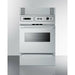 Summit Ovens Summit 24" Wide Electric Wall Oven with Storage Drawer, 2 Oven Racks, LP Convertible - TEM7
