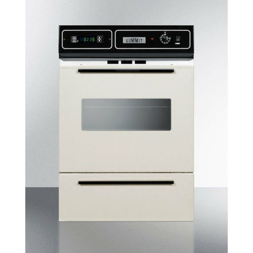 Summit Ovens Summit 24" Wide Gas Wall Oven with Broiler Drawer, 2 Oven Racks, Timer - STM7212KW