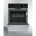 Summit Ovens Summit 24" Wide Gas Wall Oven with Removable Door, LP Conversion, Electronic Ignition, Porcelain Interior, Lower Broiler, Digital Clock - TTM7212
