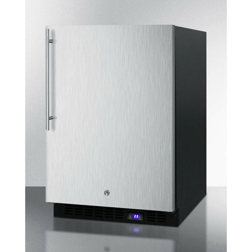 Summit Freezers Summit 24" Wide Outdoor All-Freezer With Icemaker with 4.72 cu.ft. Capacity, Right Hinge, Frost Free Defrost, Ice Maker, Digital Thermostat, Factory Installed Lock - SPFF51OSSS