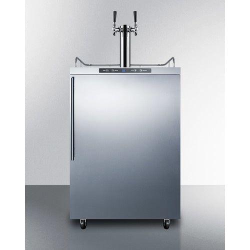 Summit Kegerators Summit 24" Wide Outdoor Kegerator with 5.6 cu. ft. Capacity, Dual Tap System, Digital Thermostat - SBC635MOS7