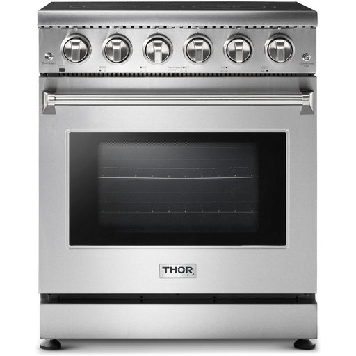 Thor Kitchen Kitchen Appliance Packages Thor Kitchen 30 In. Electric Range, Range Hood, Microwave Drawer, Refrigerator with Water and Ice Dispenser, Dishwasher Appliance Package