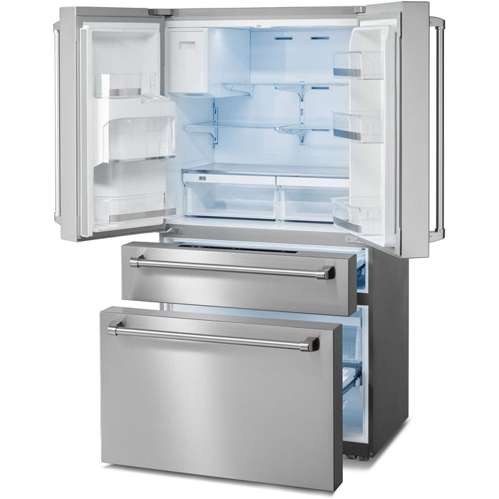 Thor Kitchen Kitchen Appliance Packages Thor Kitchen 48 in. Gas Range, Refrigerator with Water and Ice Dispenser, Dishwasher Professional Appliance Package