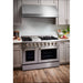 Thor Kitchen Kitchen Appliance Packages Thor Kitchen 48 in. Propane Gas Range, Range Hood, Microwave Drawer - Stainless Steel Knobs Appliance Package