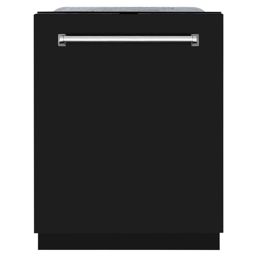 ZLINE Dishwashers ZLINE 24 In. Monument Series 3rd Rack Top Touch Control Dishwasher in Black Matte, 45dBa, DWMT-BLM-24