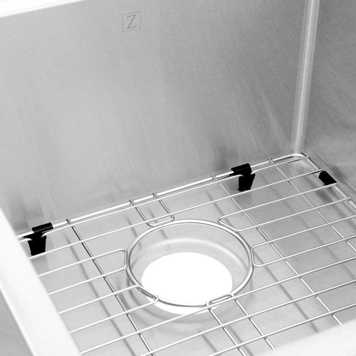 ZLINE Kitchen Sinks ZLINE 32 in. Jackson Undermount Double Bowl DuraSnow® Stainless Steel Kitchen Sink with Bottom Grid, SRDL-32S
