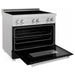 ZLINE Ranges ZLINE 36 In. 4.6 cu. ft. Induction Range with a 4 Element Stove and Electric Oven in Black Matte, RAINDS-BLM-36