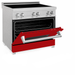 ZLINE Ranges ZLINE 36 In. 4.6 cu. ft. Induction Range with a 4 Element Stove and Electric Oven in Red Gloss, RAINDS-RG-36