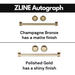 ZLINE Range Hoods ZLINE 48 in. Autograph Edition Black Stainless Steel Range Hood with Champagne Bronze Handle, BS655Z-48-CB