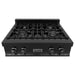 ZLINE Kitchen Appliance Packages ZLINE Appliance Package - 30" Professional Double Wall Oven, 30" Rangetop, Over The Range Convection Microwave With Traditional Handle In Black Stainless Steel, 3KP-RTBOTRH30-AWD