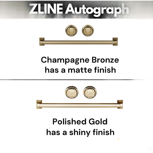 ZLINE Dishwashers ZLINE Autograph Edition 18 in. Dishwasher in Stainless Steel with Champagne Bronze Handle, DWVZ-304-18-CB