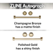 ZLINE Dishwashers ZLINE Autograph Edition 24 in. Tall Dishwasher, Touch Control in DuraSnow® Stainless Steel with Champagne Bronze Handle, DWMTZ-SN-24-CB