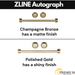 ZLINE Ranges ZLINE Autograph Edition 30 In. 4.0 cu. ft. Range with Gas Stove and Electric Oven In Black Stainless Steel with Champagne Bronze Accents RABZ-30-CB