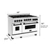 ZLINE Kitchen Appliance Packages ZLINE Autograph Package - 48 In. Gas Range, Range Hood, Refrigerator with Water and Ice Dispenser, Dishwasher in Stainless Steel with Matte Black Accents, 4AKPR-RGWMRHDWM48-MB