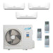 Air-Con 24,000 BTU 20 SEER 3-Zone Wall Mounted 9K+9K+9K Mini-Split Heat Pump System