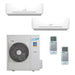 Air-Con 36,000 BTU 21 SEER 2-Zone Wall Mounted 12K+24K Mini-Split Heat Pump System