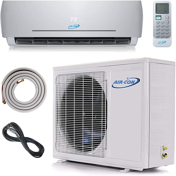 Air-Con Blue Series 3 12,000 BTU 20 SEER Single Zone Ductless Mini-Split Heat Pump System