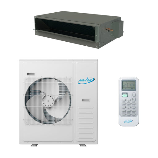 Air-Con Sky Pro Series 36,000 BTU 18 SEER Single Zone Concealed Duct Mini-Split Heat Pump System