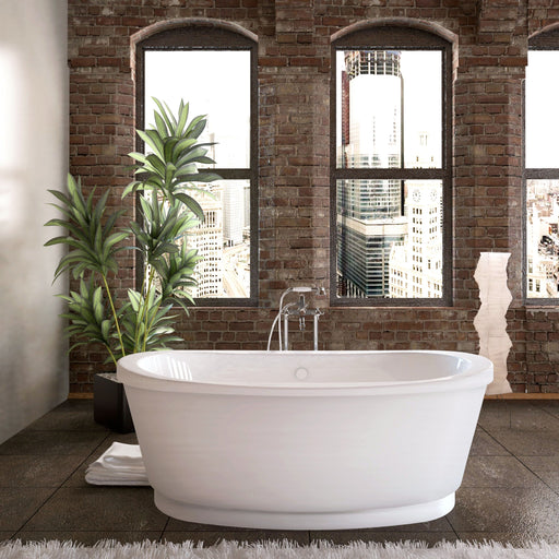 Anzzi Anzzi 3666A Atlantis Whirlpools Allure 36 x 66 Freestanding Tub with Center Drain