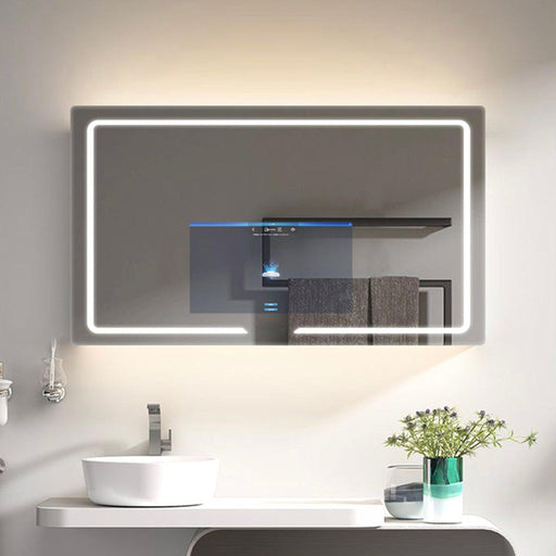 Aquadom USA Aquadom Vision 48" x 32" Smart LED Lighted Bathroom Mirror With Built-in TV and Defogger