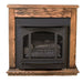 Buck Stove Natural Gas / Standard Mantel (Dark Oak) Buck Stove Model T-33 with Legs and Blower