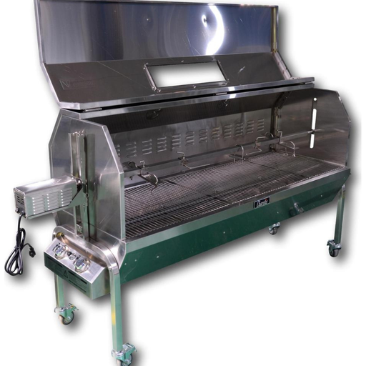 Charotis Spit Roasters Charotis 52" Charcoal & Propane Stainless Steel Combo Spit Roaster SSGC1