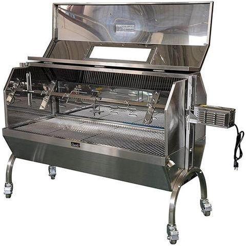 Charotis 52" Charcoal Stainless Steel Spit Roasters SSH1-DX