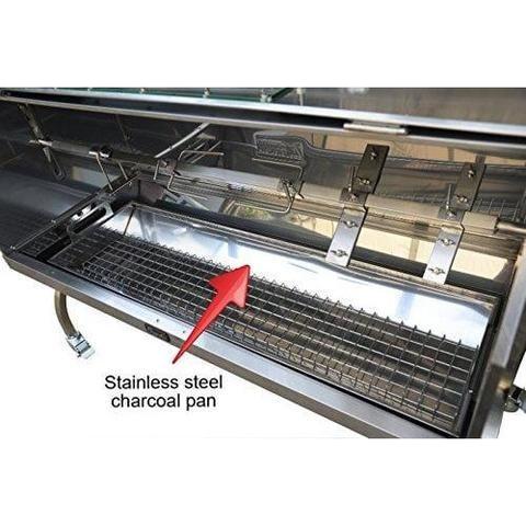 Charotis 52" Charcoal Stainless Steel Spit Roasters SSH1-DX