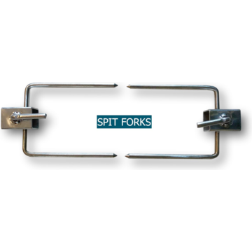 Charotis Rotisserie Spit Forks Attachment