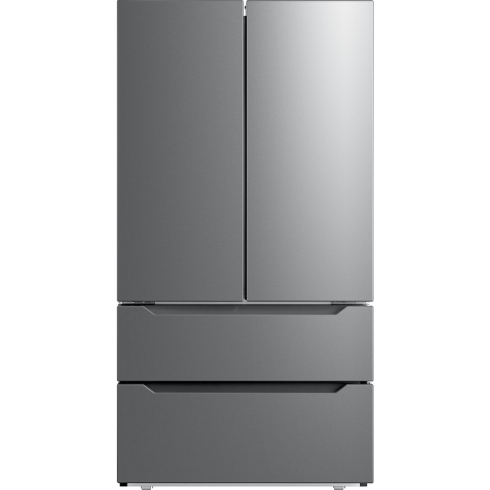 Cosmo Refrigerators Cosmo 22.5 cu. ft. 4-Door French Door Refrigerator with Recessed Handle in Stainless Steel, Counter Depth  COS-FDR225RHSS