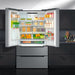 Cosmo Refrigerators Cosmo 22.5 cu. ft. 4-Door French Door Refrigerator with Recessed Handle in Stainless Steel, Counter Depth  COS-FDR225RHSS