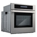 Cosmo 24" 2.5 cu. ft. Single Electric Wall Oven w/8 Functions and True European Convection in Stainless Steel C106SIX-PT