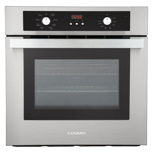 Cosmo Ovens Cosmo 24" Electric Built-In Wall Oven with 2.5 cu. ft. Capacity, 8 Functions & Turbo True European Convection C51EIX