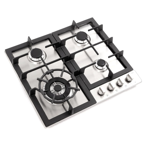 Cosmo 24" Gas Cooktop in Stainless Steel with 4 Sealed Burners COS-640STX-E