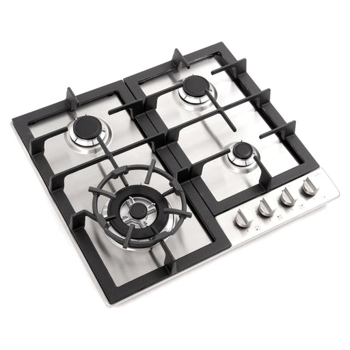Cosmo Gas Cooktop Cosmo 24" Gas Cooktop in Stainless Steel with 4 Sealed Burners COS-640STX-E