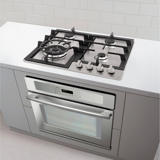Cosmo Gas Cooktop Cosmo 24" Gas Cooktop in Stainless Steel with 4 Sealed Burners COS-640STX-E