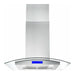 Cosmo 30" Ducted Island Range Hood in Stainless Steel with LED Lighting and Permanent Filters COS-668ICS750